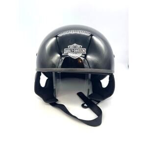 Harley Davidson Half Shell Rally Rider Motorcycle Helmet Size XL w/ Helmet Tote